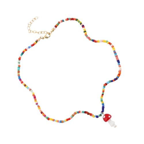 Collier chaîne de perles multicolore idéal pour illuminer vos tenues d'été en terrasse
