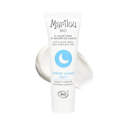 Marilou Bio - Crème Hydatante Visage de Nuit Bio - Beurre...