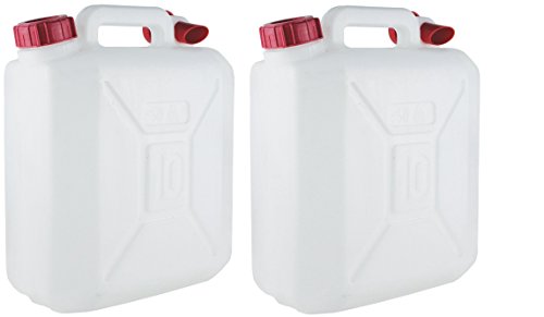 Unibos 2 x 10 Litre Jerry Can Water Storage Petrol Diesel Fuel...
