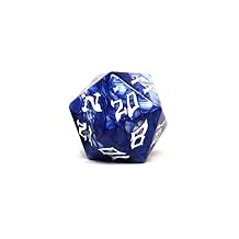 Giant 48mm Plastic D20 Dice - Dice of The Giants Series - Huge 20 Sided Dice Storm Giant