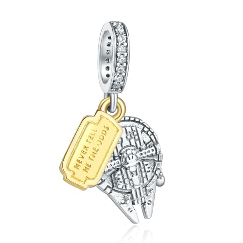 Image of Movie Totem Jewelry 925 Sterling Silver Dangle Charms with Sparkling Cubic Zirconia, Women's Jewelry Gift for Christmas Birthday Anniversary Valentine's Day