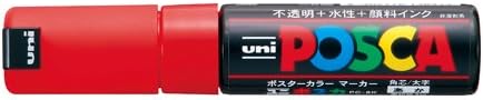 Uni Posca Bold Marcador, Rojo (PC8K.15)