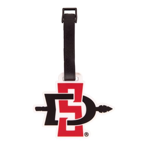 Desert Cactus San Diego State University Luggage Tag SDSU Aztecs Durable PVC Travel ID Label for Bags and Backpacks (Design A)