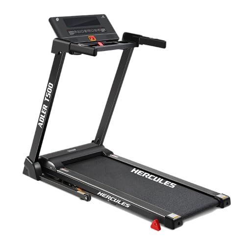 Image of Hercules T500 2.5HP DC Motor Treadmill with 14km /hr Speed, 100kg Max User Weight, 3-Level Manual Incline, Free Installation Assistance