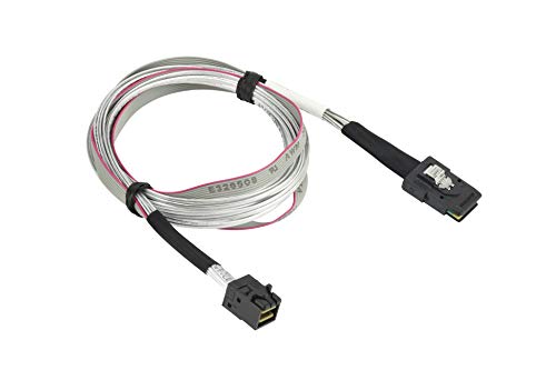 Supermicro Mini-SAS to Mini-SAS HD 80cm w/SB, 30AWG CBL-SAST-0507-01, black / grey