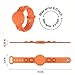 SafetyTot Band for Airtag Discrete Silicone Airtag Bracelet for Babies, Infants, Toddlers Airtag Wristband with Push Sensory Play-Grey