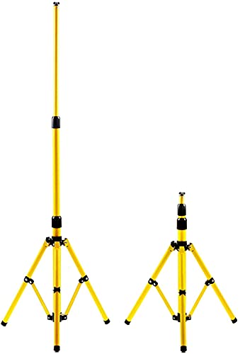 Einfeben Trépied pour projecteur de Chantier, Lampe de Travail, Trépied télescopique réglable en Hauteur 60-160 cm(Support Unique, Peut Mettre 1 Lampe)