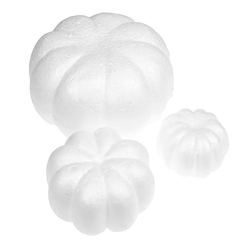 Harayaa 10 Pezzi di Zucche in Schiuma Bianca