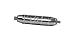 Burndy YRB28U28TW Hyreducer Splice, 4/0 19 Str./.4/0 19 Str./4/0 Compact 19 Str. Barrel A/B Copper and Aluminum Conductor Range, 0.85" OD, 3.69" Length