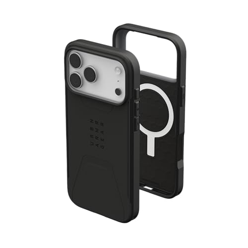 Image of Urban Armor Gear UAG Civilian Magnetic Compatible, Rugged Slim Sleek Shockproof Anti-Slip Military Grade Protective Case /Cover Designed for iPhone 17 Pro Max - Black