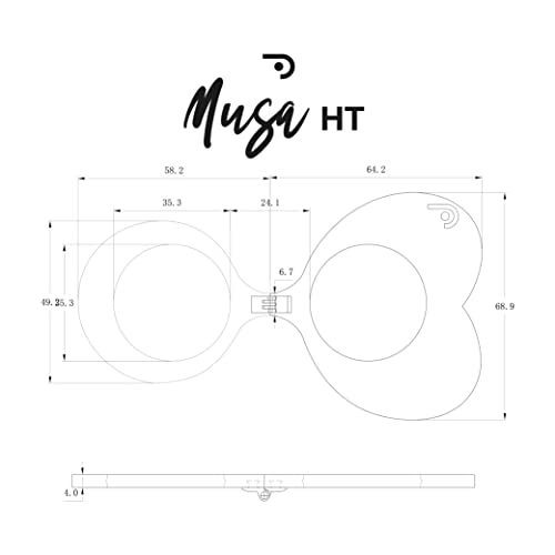 Loupe de lecture pliante avec chaîne DIDINSKY MUSA sans branches