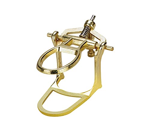 Image of S&Dent TUV CE 5PCS Dental Lab Brass Coated Denture Articulator Medium Size Laboratory Instruments Adjustable Equipment Denture Articulator Zinc Alloy Material