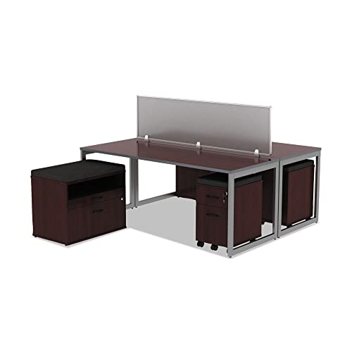 Alera Alevabfmy Valencia Series 15.88 In. X 19.13 In. X 22.88 In. Mobile Box Mobile Pedestal Box File Cabinet - Mahogany #TOP3