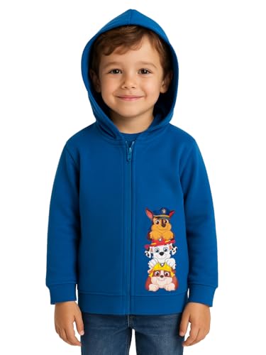 United Labels Paw Patrol - Sudadera con capucha para niño (cierre de cremallera), color azul, azul, 110 cm-116 cm