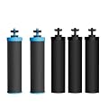 Waterdrop Alkaline Water Filter, Replacement for Berkey® BB9-2® Black Filters and Berkey® Gravity Water Filter System, Up to PH 9.2 (Pack of 2) & 3 Water Filters