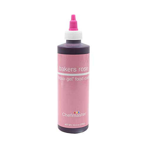 Chefmaster 10.5-Ounce Liqua-Gel Baker's Rose Food Color