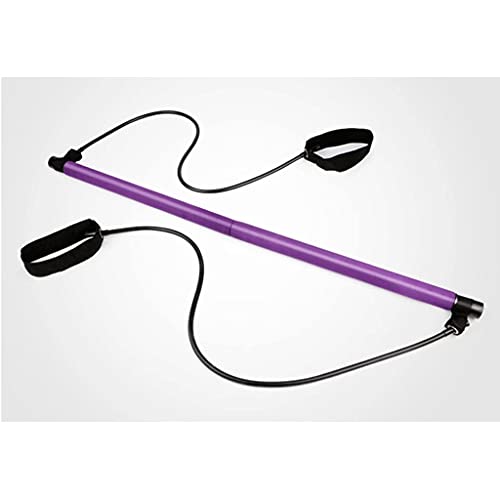 DCYMI Fitness Sport Pilates Bar Kit Gym Workout Stick Pilates Exercise Bar Kit with Resistance Band Body Building Puller Yoga Rope