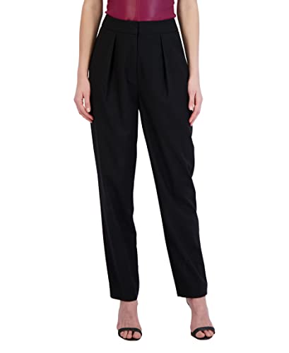 BCBGMAXAZRIA Women's Faux Leather Pant Pocket Wide Leg Trouser