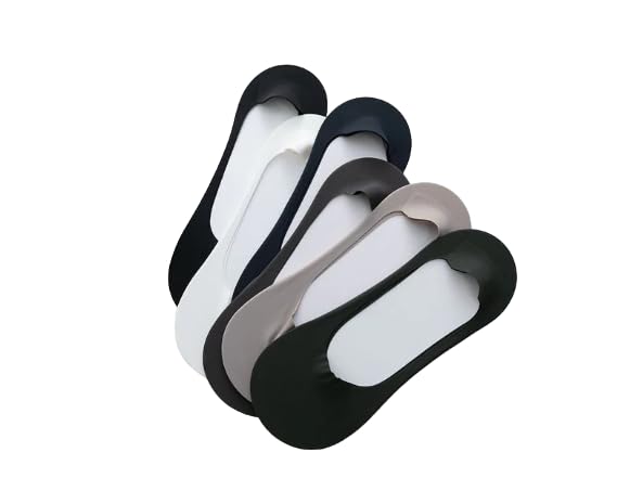 ASJARRamita Unisex Lycra Soft Cotton Silk Fabric Printed Socks Heavy Material Ankle Length Silicone Anti-Solid Sockes For Men's(Pack of 3Pair)