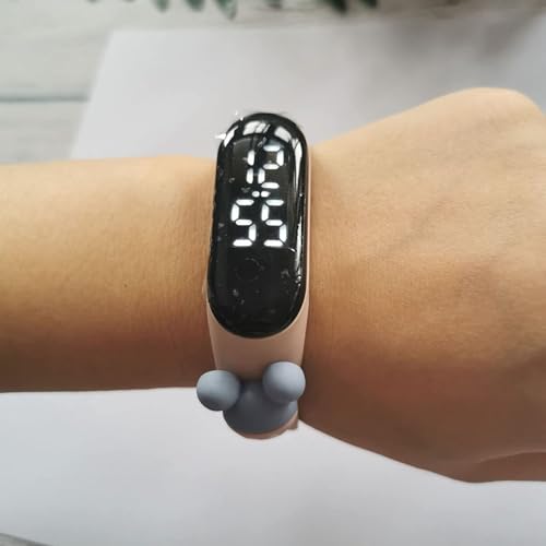 Image of Digital Dial Waterproof Stylish & Fashionable Wrist Smart Watch LED Band for Kids, Colorful Cartoon for Boys & Girls (Removable silicon strap)
