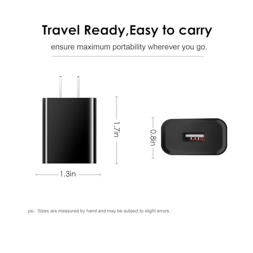 Image of 5V USB Wall Power Adaptor Charger Block for Roku Streaming Stick 3500 3600 3800, Express Plus /4k+, Roku Premier /Plus,Fire TV Stick, Voice Remote Pro & 2nd,Premiere+ 3920 /3921,Chromecast Cable