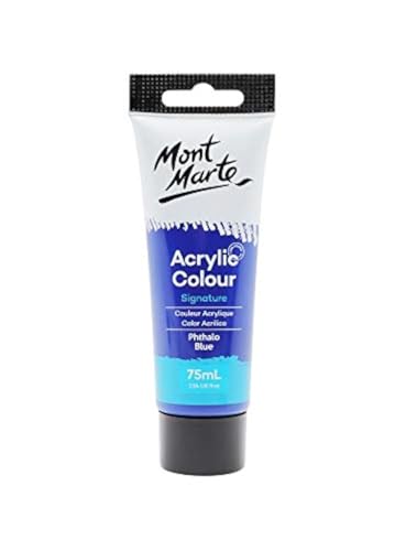 Mont Marte Acrylic Paint Studio 75ml - Phthalo Blue