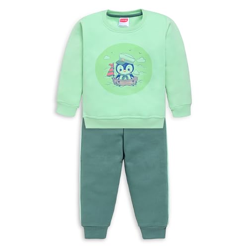 Image of LuvLap Baby Girls Full Sleeve Sweatshirt & Pyjama Set
