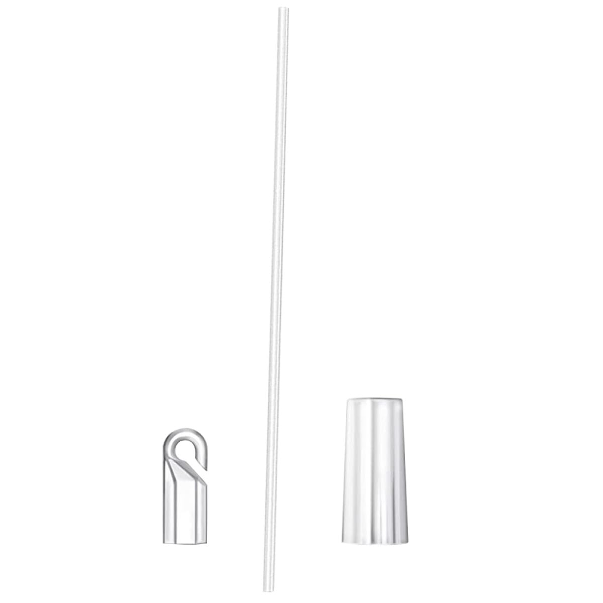 Didiseaon ブラインドロッド 30～34cm 透明フック付き 垂直ブラインド 交換用ワンド 窓用耐荷重ロッド 操作棒