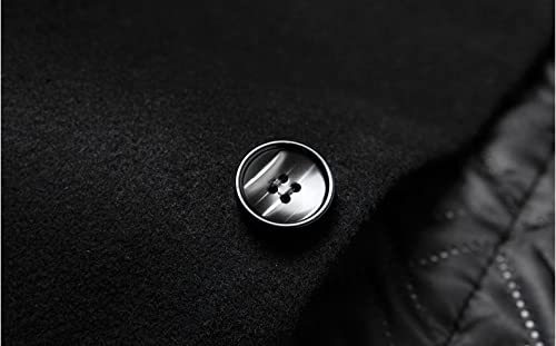 Homens jaqueta de inverno homens casaco homens casual slim engrossar casaco homens longo trincheira