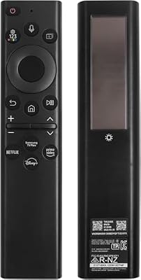 BN59-01385A Solar Voice Remote for Samsung TV Remotes Replacement with Bluetooth Rechargeable Solar Cell Fit for Samsung Remote Control for Smart TVs Frame Neo LED Ultra HD Series