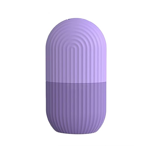 Ice Cube Roller Massager for Face Eyes and Neck (Purple)