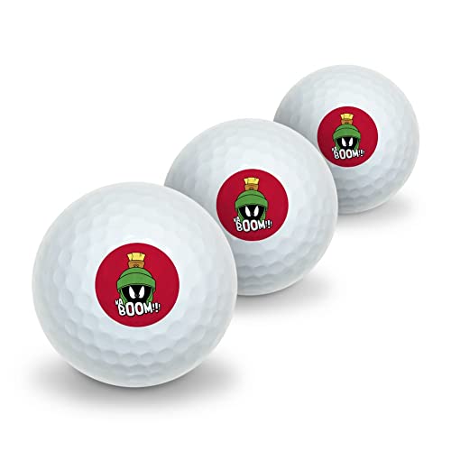 GRAPHICS & MORE Looney Tunes Marvin The Martian Kaboom Novelty Golf Balls 3 Pack