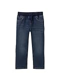 GAP Baby Boys Ribbed Waist Slim Pull-On Denim Dark Wash 4YRS