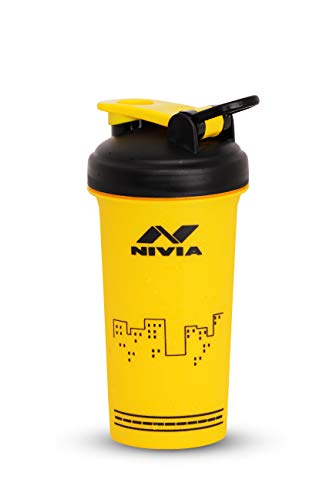 NIVIA Street Sports Water Bottle Shaker | Color: Yellow | Capacity: 750 ml | Material: Plastic | For Kids, Men & Women | Use During of Cycling, Gym, Running & Training