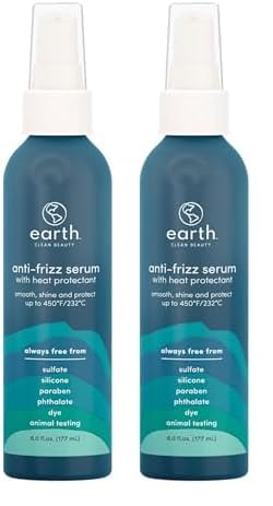 earth AntiFrizz Serum Hair Oil with Argan and Vegan
