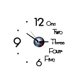 Reloj de pared: el diámetro de este reloj es de 40 cm. Su gran formato es ideal como fondo para decorar paredes en blanco. Con una regla de posicionamiento, el reloj DIY es fácil de instalar.