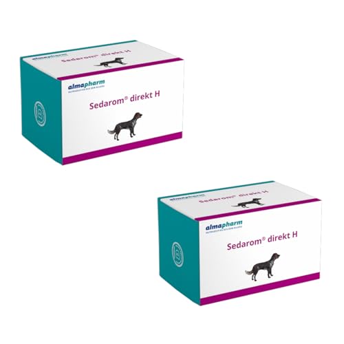 almapharm Sedarom direkt H | Doppelpack | 2 x 120 Tabletten | Ergänzungsfuttermittel für Hunde | Zum Ausgleich ernährungsbedingter Mängel an B-Vitaminen | Unterstützung des Nervenstoffwechsels