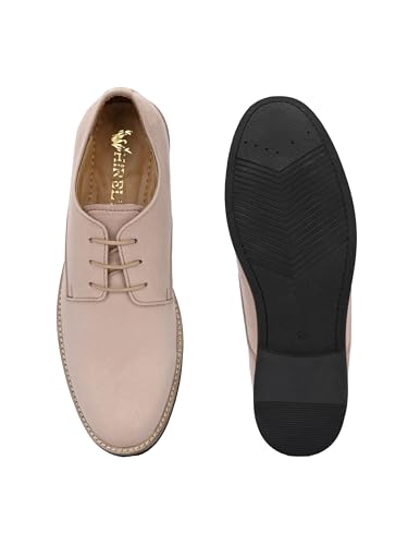Image of HiREL'S Premium Suede Derby Smart Casual Shoes for Men | Office Soft Cushioned Corporate Casuals