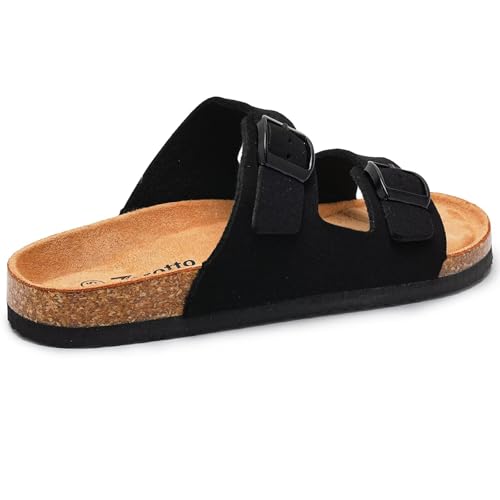 Image of Torotto Kids Sandals Boys Girls Slide Summer Non-slip Cork Glitter Toddler Slippers with Adjustable Straps for Indoor & Outdoor
