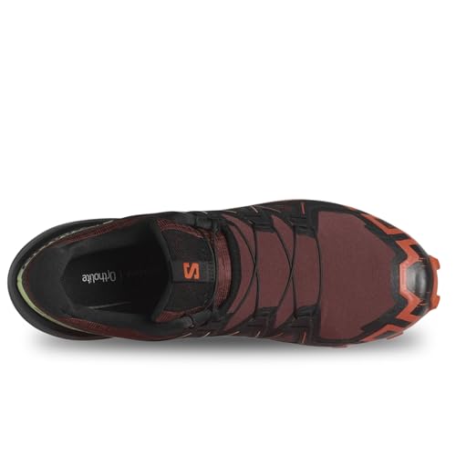 Image of Salomon Mens Speedcross 6 Rum Raisin /Cherry Tomato /Cognac 12 Medium