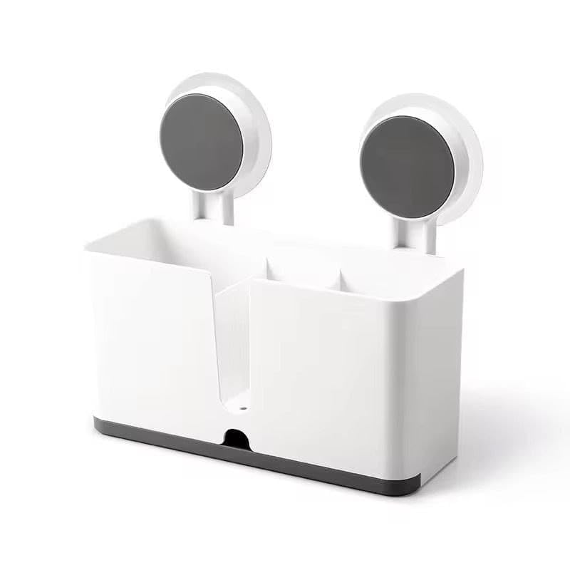 Image of Xmart India Self Adhesive Toothbrush Holder Wall Mounted | No-Drill Bathroom Organizer for Electric Toothbrush, Toothpaste, Shaver, Razor & Makeup Brushes | Wall Mount Brush Stand (1 Pc)