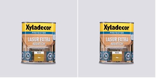Xyladecor 250 Lasur Extra Mate Aquatech, Para madera Pino, 750 ml (Paquete de 2)