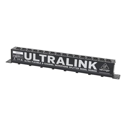Behringer ULTRALINK MS8000 Ultra-Flexible 8 Channel Microphone Splitter