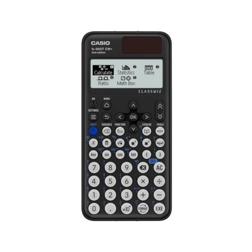 Casio Calculatrice Scientifique fx-85GTCW+ Noire (Version Britannique) - Mise à Niveau du modèle précédent fx-85GTCW