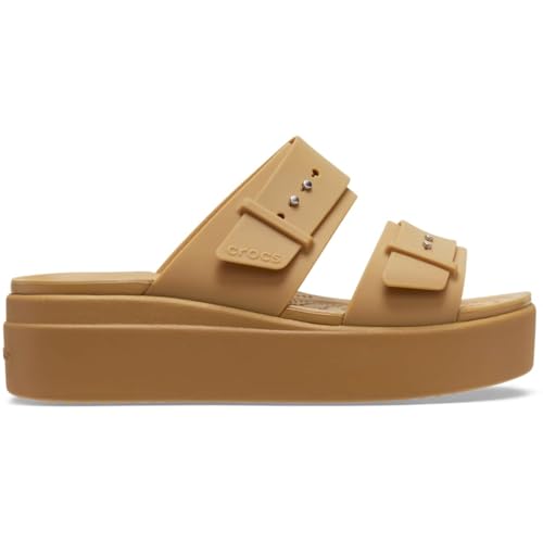 Image of Crocs Women's Brooklyn Buckle Low Wedges