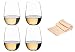 Produktbild Weißweinglas 0414/15 4er Set O Wine Tumbler im Dekomiro Set mit Glasreinigungstuch