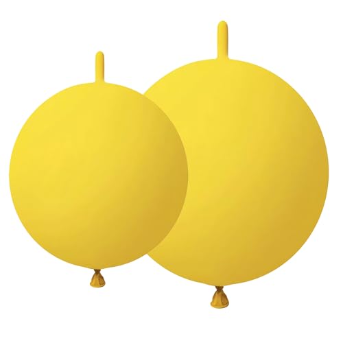 Image of Yellow Link Balloons 6 Inch 12 Inch 120 Pcs Latex Linking Balloons for Birthday Wedding Party Festival Decorations