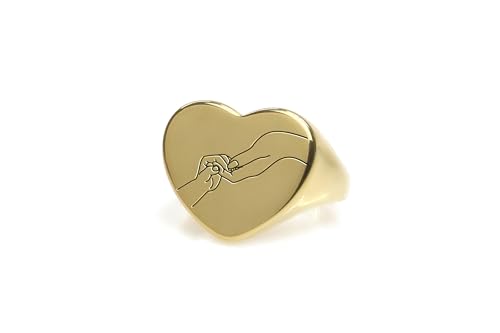 Bague mains gravées pour célébrer votre promesse et votre amour