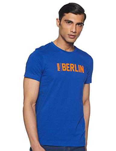 Image of Puma Men's Printed Regular fit Active Base Layer Shirt (85582101 Surf The Web X-Small