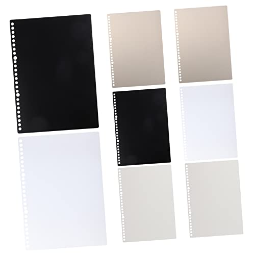 HOMSFOU 8枚 ルーズリーフアクセサリー パンチ紙仕切り ノートブック大学